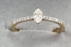 18ct gold diamond ring 0.34ct Q