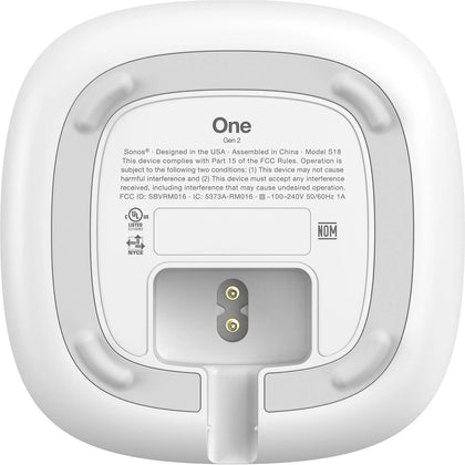 Sonos One (Gen 2) Voice Controlled Smart Speaker - Black