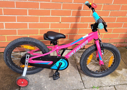 Specialized Riprock Coaster 16 Kids Bike 2021 Pink/Turquoise.