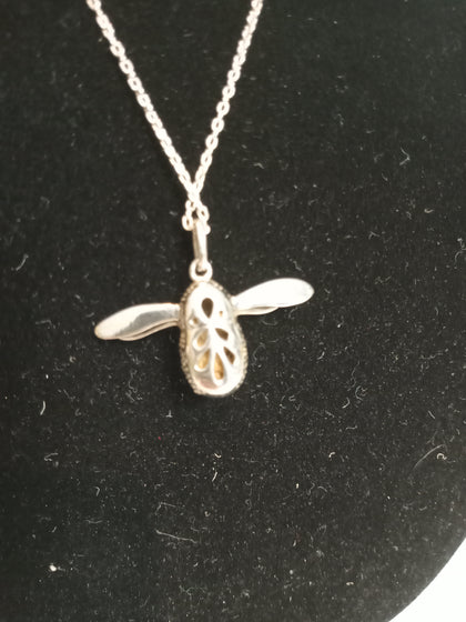 Silver Chain With Bee Pendant