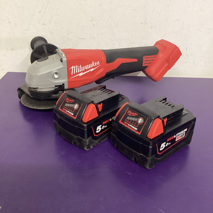 Milwaukee M18 Grinder with 2 batteries