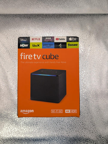 Amazon Fire TV Cube 4K Ultra HD Streaming Media Player with Alexa Black BRAND NEW