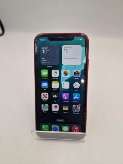 Apple iPhone 11 (PRODUCT) RED - 64GB (Unlocked) SPARES CRACKED SCREEN B/H 77%