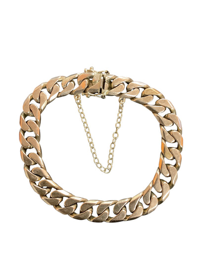 9ct Square link super weight curb bracelet 39 grams