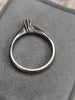 18ct White Gold Diamond Ring Size "O"