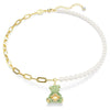 Swarovski Teddy Green and Pearl Gold-Tone Necklace