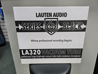 Lauten Audio Black LA-320 Tube Condenser Microphone.