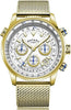 Rotary Men's Gold Plated Stainless Steel Bracelet Watch