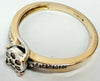 9ct yellow gold 0.10ct diamond cluster ring
