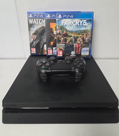 Sony Playstation 4 500GB Slim Console & 3 Games