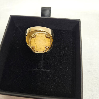 1907 Half Sovereign & 9ct 11.7g Ring Mount