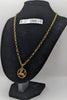 375 HALLMARKED YELLOW GOLD 9CT PENDANT ON HOOP CHAIN, 20", 13.8G, BOXED