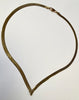 9ct Gold V Shape Herringbone 18” Necklace