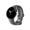 Google Pixel Watch - Polished Silver Case/Charcoal Active Band - 4G LTE + Bluetooth/Wi-Fi