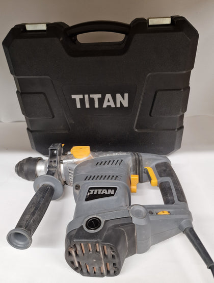 ** Collection Only ** Titan Ttb653sds Rotary Hammer Drill 1500w with Case Bits