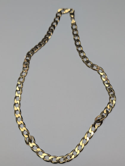 9CT Gold Curb Chain 21