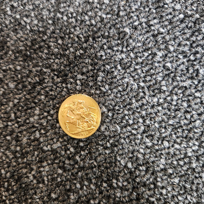 1913 Gold Sovereign Coin George V - Full