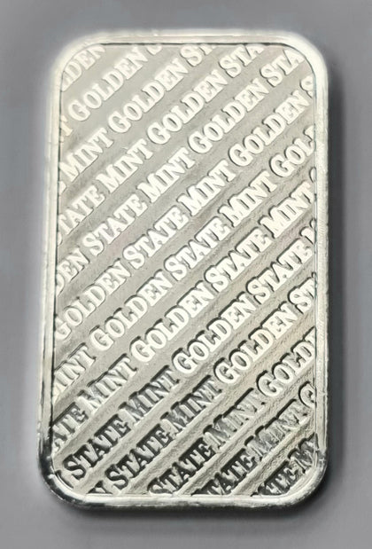 Golden State Mint OneTroy Ounce 999 fine silver bar