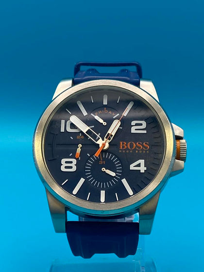 Hugo Boss Blue And Orange Watch