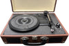 Bush Classic Portable Turntable Vinyl Record Player - Brown *Store Collection Only*