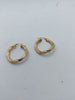 18CT Yellow Gold Hooped Earring With Twisted Pattern - 3.2 Grams - Fully Hallmarked