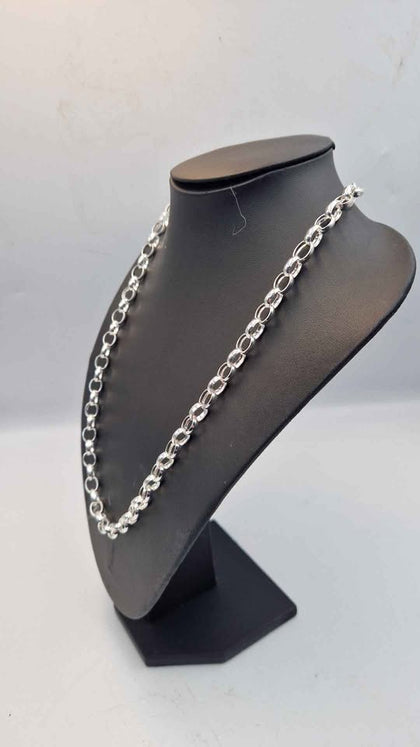 **BRAND NEW** 925 Sterling Silver Belcher Chain Necklace - 38.88 Grams - 24
