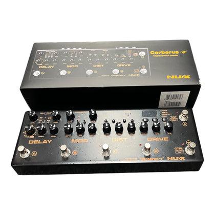 NUX Cerberus Integrated Effects and Controller Pedal Boxed