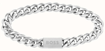 BOSS Gents Stainless Steel Chain Link Bracelet**Boxed** COLLECTION ONLY