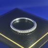9ct White Gold Diamond Ring (375 Hallmarked & Tested) Weight:1.5G, Size:M