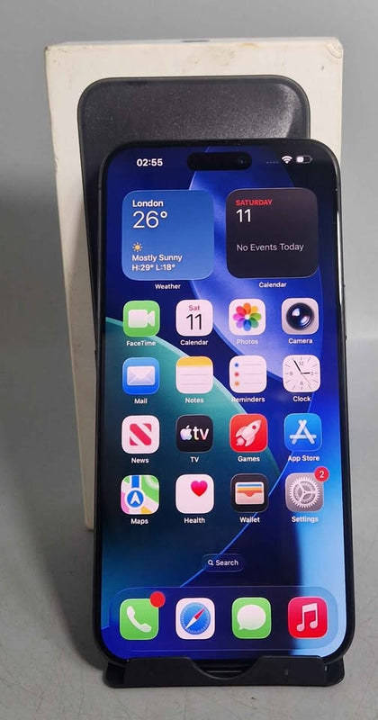 Apple iPhone 15 Pro Max 256GB, Black Titanium, Unlocked 84% BH
