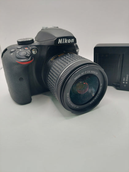 Nikon D3400 Black + AF-P DX 18-55mm, B Grade, with Charger Pack