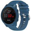 Garmin Forerunner 255 Cross-texture Silicone Band with Watch Case - Navy Blue