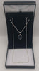 *BRAND NEW* 925 silver rope style chain with locked pendant 9.2g 24" boxed