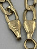 9ct 375 yellow gold curb style 6.7G DOLPHIN BRACELET 6'', Hallmarked
