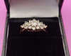 9CT - Yellow Gold Ring With Clear Stones - 2.06g - Size Q
