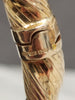 9ct Yellow Gold Ladies Hinged Bangle 63.5mm inside diameter -4-5mm width
