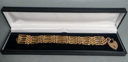 9CT GOLD BRACELET 8'' IN LENGTH 23.5G