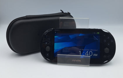 Sony Playstation Vita Slim Console black WiFi unboxed with carry case