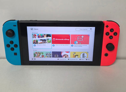 Nintendo Switch Neon Red/Blue & splatoon