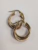 9ct White & Yellow Gold Earrings