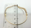 9ct White Gold, Rose Gold and Yellow Gold Cubic Zirconia Bangle