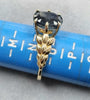 9ct ~Gold Ring Blue Sapphire N1/2