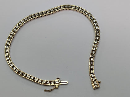 9ct Gold Diamond Bracelet