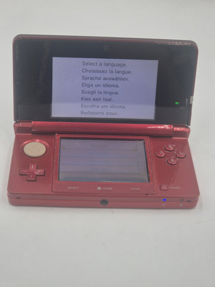 Nintendo 3DS (Metallic Red) ! NO CHARGER ! Unboxed