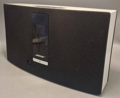 Bose SoundTouch 20- Wifi Music System- damage to the front, No Remote, Boxed With Wires.