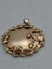 Solid 9ct Yellow Gold Circular Pendant – Letter B – 55.72 Grams
