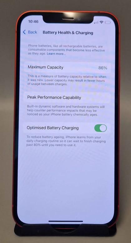 Apple iPhone 12 256GB Product Red, Unlocked 86% BH