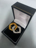 18ct GOLD BROACH 5.9G 750 35mm in Length (white/yellow)