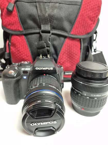 Olympus E-500 8M + 17.5-45mm, 40-150mm and Case