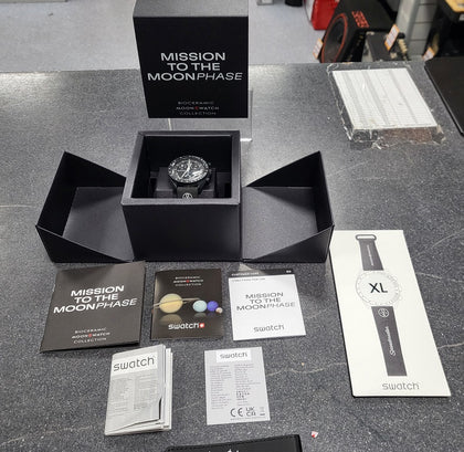 OMEGA x Swatch Mission to the Moon Phase Black - Boxed